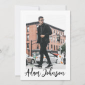 60歳の誕生日モダンパーティー 招待状 (裏面)