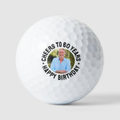 60歳の誕生日写真 ゴルフボール (正面)