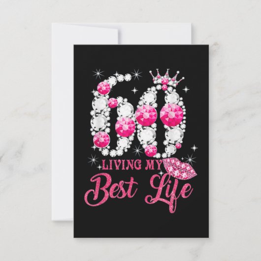 60歳の誕生日女王 カード (正面)