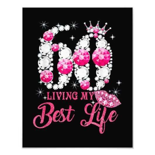 60歳の誕生日女王 フォトプリント            (正面)