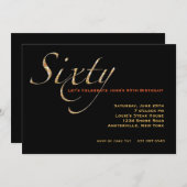 60歳の誕生日招待状 招待状 (正面/裏面)