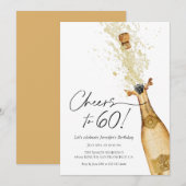 60歳の誕生日招待状 招待状 (正面/裏面)