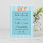 60歳の誕生日招待状 招待状 (スタンド正面)