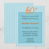 60歳の誕生日招待状 招待状 (正面/裏面)