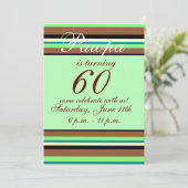 60歳の誕生日招待状 招待状 (スタンド正面)
