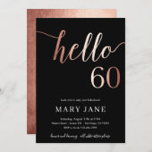 60歳の誕生日招待状, 60歳の誕生日 招待状 (正面/裏面)