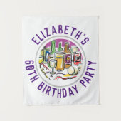 60歳の誕生日記念タペストリー タペストリー (正面)