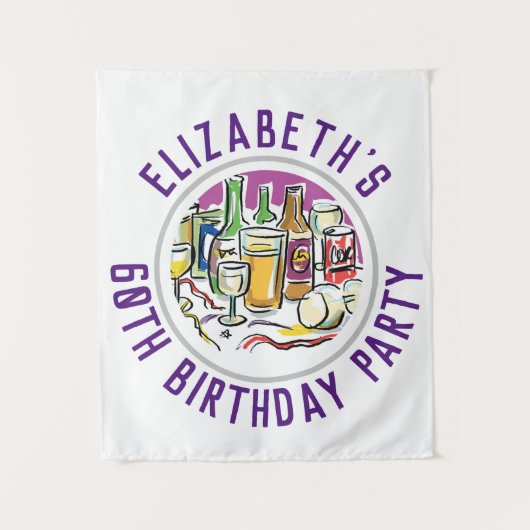 60歳の誕生日記念タペストリー タペストリー (正面)