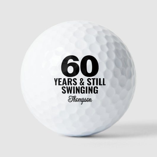 60歳の誕生日記念品 名前入り ゴルフボール (正面)
