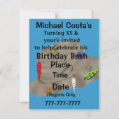 60歳の誕生日釣り招待状〈男性用〉 招待状 (裏面)