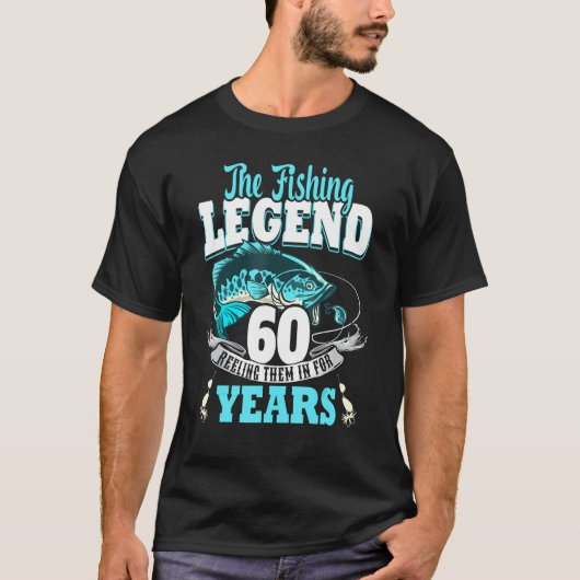 60歳の誕生日魚釣り60歳の漁師1963 3 Tシャツ (正面)