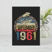 60歳の誕生日 おしゃれ メンズ レディース 招待状 (スタンド正面)