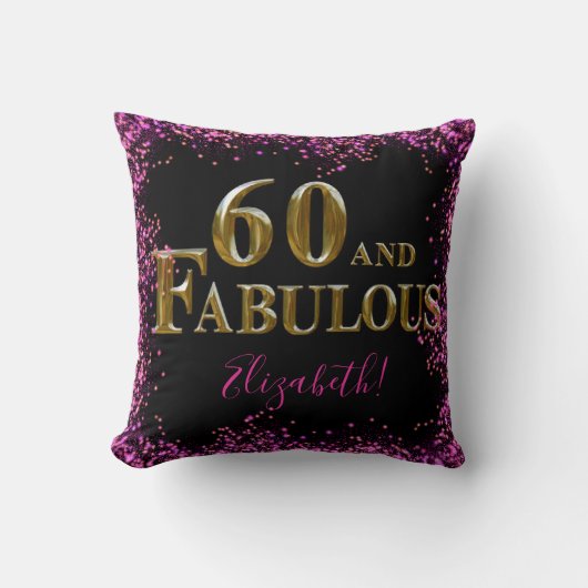 60歳の誕生日 クッション (正面)