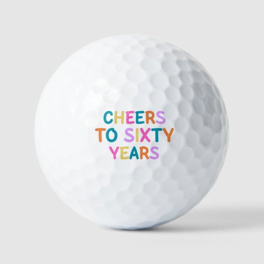 60歳の誕生日 ゴルフボール (正面)