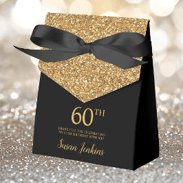 60歳の誕生日 ゴールドラメ ありがとう フェイバーボックス