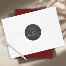 60歳の誕生日 シンプル ミニマル フラット ブラック