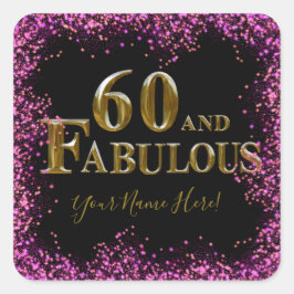60歳の誕生日 スクエアシール