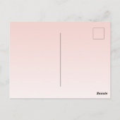 60歳の誕生日 バーガンディ ローズゴールド フラワーの招待状 ポストカード (裏面)