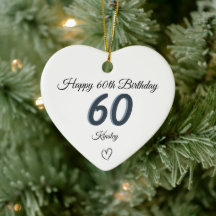 60歳の誕生日 ブルーシャドーモノグラムハート