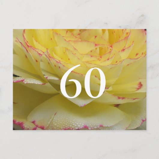 60歳の誕生日 ポストカード (正面)