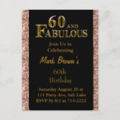 60歳の誕生日 ポストカード (正面)