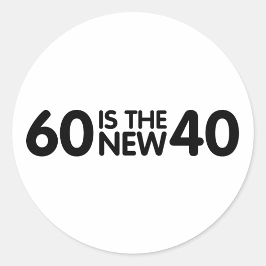 60歳の誕生日 ラウンドシール (正面)
