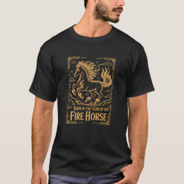 60歳の誕生日 巳年・火の馬の干支 2026年 Tシャツ