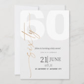 60歳の誕生日 招待状 (正面)