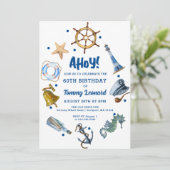 60歳の誕生日 海洋 夏 2025 招待状 (スタンド正面)