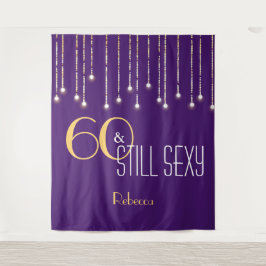 60歳の誕生日 紫金 フォトブース 背景 タペストリー