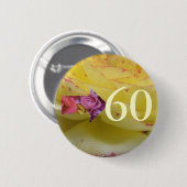 60歳の誕生日 缶バッジ (正面&裏面)