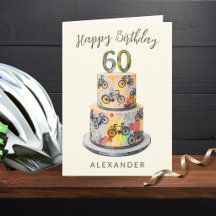 60歳の誕生日 自転車 ケーキ カラフル オリジナル