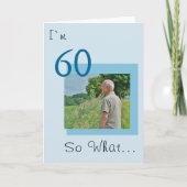 60歳の誕生日 面白い写真 カード (正面)