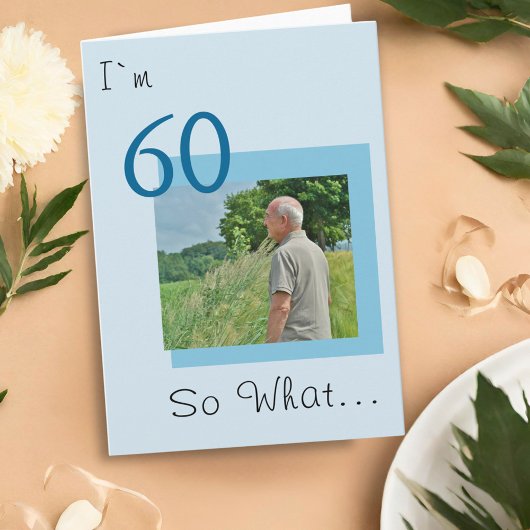 60歳の誕生日 面白い写真 カード