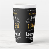 60歳の誕生日 1966年 レジェンダリーレトロ カフェラテマグ (正面)