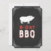 60歳の誕生日 BBQ パーティー ブラックボード USA ビンテージ 招待状 (裏面)