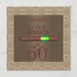 60歳の誕生日 cigar 招待状