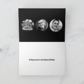 60歳の誕生日SIX OH！フォトモノ白黒 カード (内部)