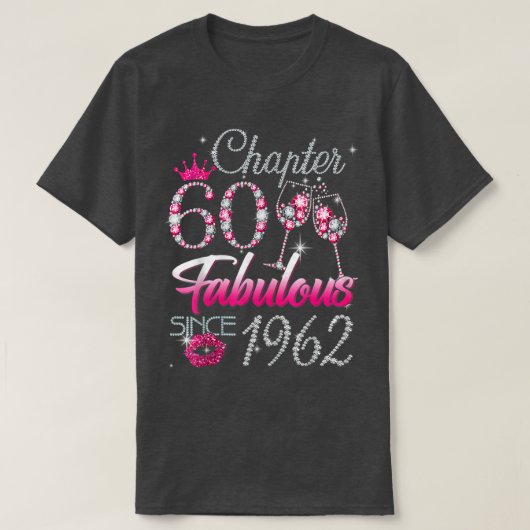 60歳の贈り物60と1962 60th B以来の素晴らしい Tシャツ (デザイン正面)