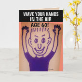 60歳の面白い誕生日グリーティングカード カード (黄色い花)