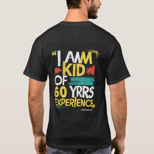 60歳のKid Tシャツ (裏面)