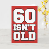 60歳は古くないが、憂鬱なグリーティングカード カード (黄色い花)