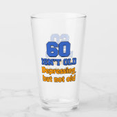 60歳は気がめくだけのガラスだけじゃない タンブラーグラス (正面)
