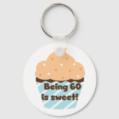 60歳はTシャツとギフトが大好き キーホルダー (正面)