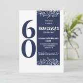 60歳エレガントフローラパーティー 招待状 (スタンド正面)