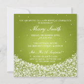 60歳エレガント誕生パーティースタースパークルライム 招待状 (裏面)