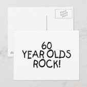 60歳オールドロック ポストカード (正面/裏面)