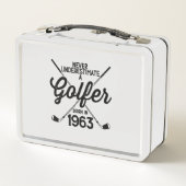 60歳ゴルファー・ゴルフ1963年ゴルファー60位 メタルランチボックス (裏面)