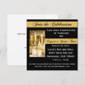 60歳パーソナライズされた誕生日パーティーの招待 招待状 (正面/裏面)