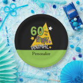60歳パーティー動物 – 60誕生日 ペーパープレート (パーティー)
